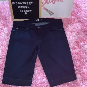 7 For All Mankind Bermuda Denim Shorts Size 32